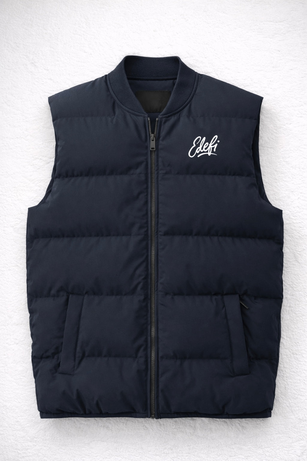 Men's Navy Puffy Vest