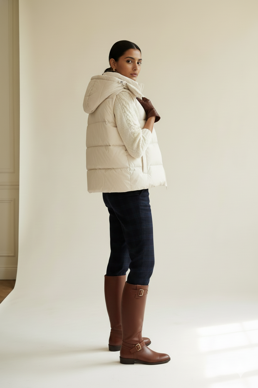 Women's Hooded Puffy Vest