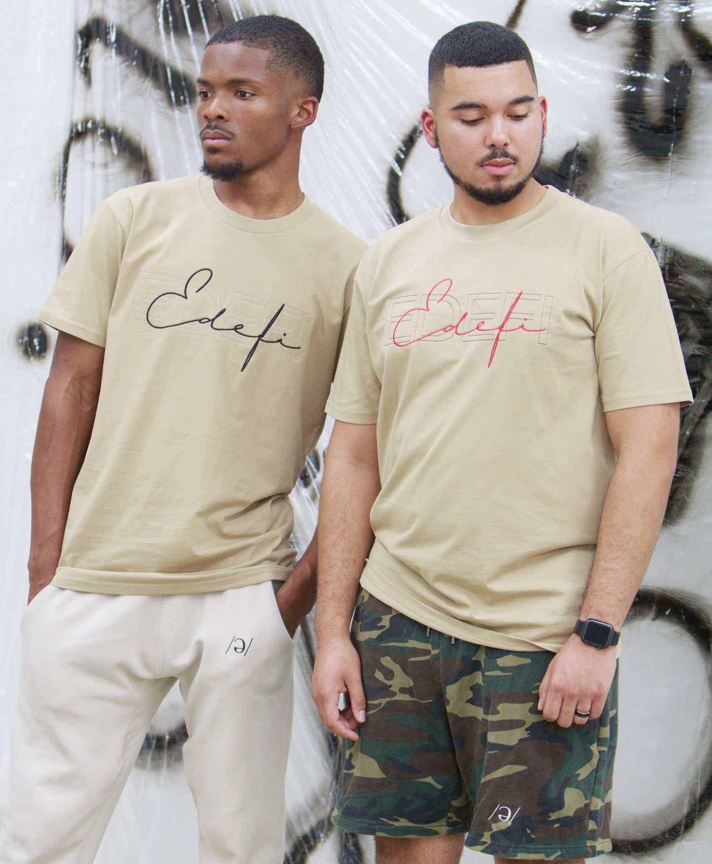 Sandstone Script Embroidered Tee