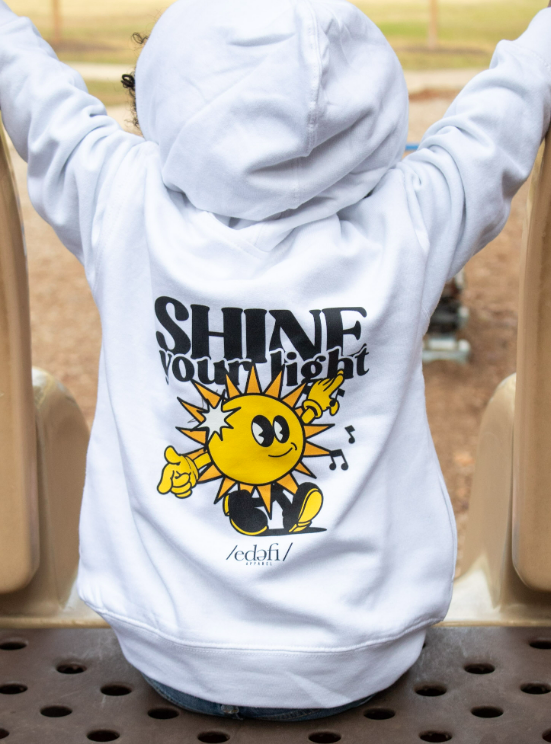 Kids Shine Your Light Hoodie