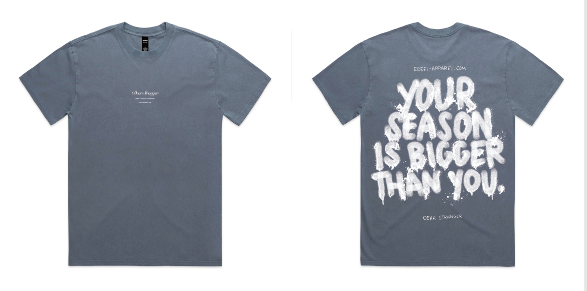 Dear Stranger Tee Indigo