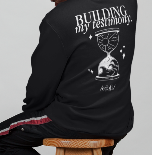 Building My Testimony Crewneck Sweatshirt