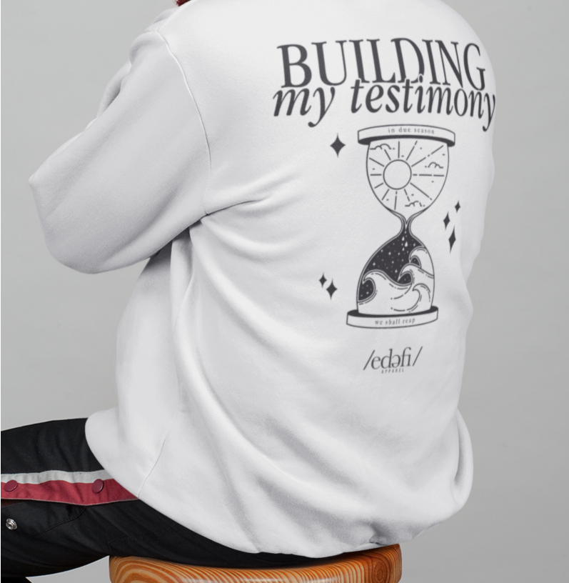 Building My Testimony Crewneck Sweatshirt