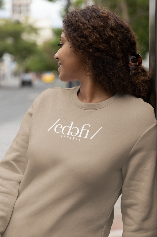 /EDEFI/ Khaki Crewneck Sweatshirt